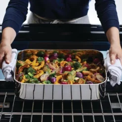 KitchenAid Stainless Steel 5-Ply Clad 15"x11.5" Roasting Pan With Stainless Steel Rack -KitchenAid Shop GUEST 0785fba6 df0f 4726 aba8 acd4ad8ce334