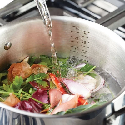 KitchenAid 6qt 5-Ply Clad Stainless Steel Induction Stockpot With Lid Silver 4 KitchenAid 6qt 5-Ply Clad Stainless Steel Induction Stockpot With Lid Silver - Image 2