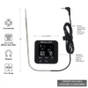 KitchenAid Programmable Wired Probe Kitchen Thermometer & Timer: Digital Food & Meat Thermometer, Black, -4 To 482°F