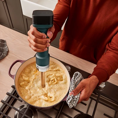 KitchenAid Go Cordless Hand Immersion Blender: Mixes, Blends, Chops, Whips, Dishwasher-Safe Parts, 1 Speed, Shaded Palm 4 KitchenAid Go Cordless Hand Immersion Blender: Mixes, Blends, Chops, Whips, Dishwasher-Safe Parts, 1 Speed, Shaded Palm - Image 2