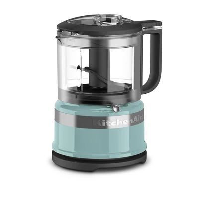 KitchenAid 3.5-Cup Food Chopper - Aqua Sky: Small Food Processor, 2 Speeds, Stainless Steel Blades, Dishwasher-Safe Parts 5 KitchenAid 3.5-Cup Food Chopper - Aqua Sky: Small Food Processor, 2 Speeds, Stainless Steel Blades, Dishwasher-Safe Parts - Image 3