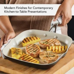 KitchenAid 11.25" Hard Anodized Ceramic Nonstick Grill Pan Matte Black: Lifetime Warranty, Hand Wash, Gas Compatible 13 KitchenAid 11.25" Hard Anodized Ceramic Nonstick Grill Pan Matte Black: Lifetime Warranty, Hand Wash, Gas Compatible -KitchenAid Shop GUEST 12078149 9acb 4faf 819b dd8b3c802ddd