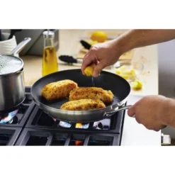 KitchenAid 3-Ply Base Stainless Steel 12" Nonstick Frying Pan -KitchenAid Shop GUEST 13b636c7 90dc 4d4e 94b4 7a0f33eedb17