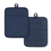KITCHENAID Ribbed Soft Silicone Pot Holder 2-Pack Set, Ink Blue, 7"x9" 1 KITCHENAID Ribbed Soft Silicone Pot Holder 2-Pack Set, Ink Blue, 7"x9" -KitchenAid Shop GUEST 1a851952 a849 46d7 82e0 cb3db058fc82