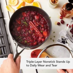 KitchenAid 3qt Nonstick Hard Anodized Induction Saucepan With Lid Matte Black: Dishwasher-Safe, Gas & Electric Compatible 13 KitchenAid 3qt Nonstick Hard Anodized Induction Saucepan With Lid Matte Black: Dishwasher-Safe, Gas & Electric Compatible -KitchenAid Shop GUEST 1c897aa4 068f 41cf b384 f7f52103e561