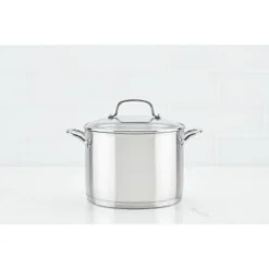 KitchenAid 3-Ply Base Stainless Steel 8qt Stockpot With Lid
