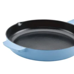 KitchenAid 12" Enameled Cast Iron Induction Skillet With Helper Handle And Pour Spouts Blue Velvet -KitchenAid Shop GUEST 2a39df78 a082 47a8 ad8c dbedc40523df