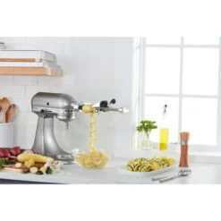 KitchenAid Spiralizer Attachment With Peel, Core And Slice - KSM1APC: Metal Stand Mixer Accessory, Dishwasher-Safe -KitchenAid Shop GUEST 35351317 fad5 4dbc b9ae e993f7309c93