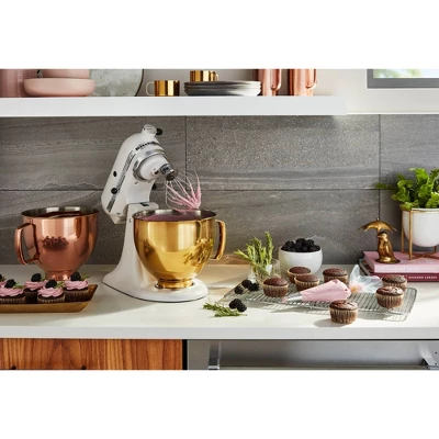 KitchenAid 5qt Radiant Gold Colorfast Finish Stainless Steel Bowl - KSM5SS 5 KitchenAid 5qt Radiant Gold Colorfast Finish Stainless Steel Bowl - KSM5SS - Image 3