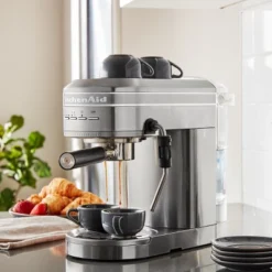 KitchenAid Semi-Automatic Espresso Machine - Brushed Stainless Steel: 15 Bars Pressure, Dishwasher-Safe, 47oz Capacity -KitchenAid Shop GUEST 39c033f6 2c32 4ed0 9bb1 4e5e1f767410