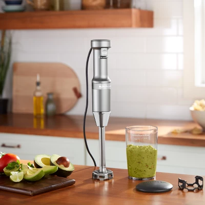 KitchenAid Corded 3-Speed Hand Blender Contour Silver: Immersion Handheld Blender, Dishwasher-Safe, 180W 5 KitchenAid Corded 3-Speed Hand Blender Contour Silver: Immersion Handheld Blender, Dishwasher-Safe, 180W - Image 3