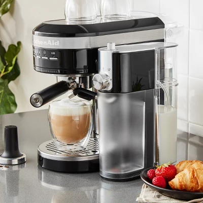 KitchenAid Automatic Milk Frother Attachment - Onyx Black: Milk Steamer & Foamer For Coffee, Dishwasher-Safe Parts 2 KitchenAid Automatic Milk Frother Attachment - Onyx Black: Milk Steamer & Foamer For Coffee, Dishwasher-Safe Parts