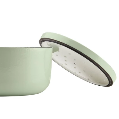 KitchenAid 6qt Enameled Cast Iron Induction Dutch Oven Pistachio 10 KitchenAid 6qt Enameled Cast Iron Induction Dutch Oven Pistachio - Image 8