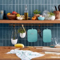 KitchenAid Asteroid Rectangle Pot Holder 2-Pack Set, Mineral Water, 7"x10" 7 KitchenAid Asteroid Rectangle Pot Holder 2-Pack Set, Mineral Water, 7"x10" -KitchenAid Shop GUEST 495734b4 e3ea 44fa b3d4 63c59aa1ffe1