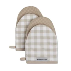 KITCHENAID Gingham Mini Oven Mitt 2-Pack Set, Milkshake Tan, 5.5"x8" -KitchenAid Shop GUEST 4bb12a76 d898 40a5 a076 aaf2ec14c0a6