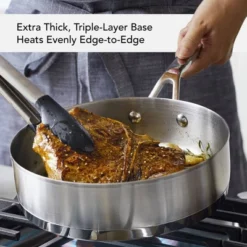 KitchenAid 3-Ply Base Stainless Steel 11pc Cookware Set: Induction Safe, Even-Heating, Tempered Glass Lids, Dishwasher Safe -KitchenAid Shop GUEST 50bde316 676c 46e5 9af5 864968e34caf