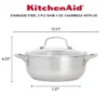 KitchenAid 3-Ply Base Stainless Steel 4qt Casserole With Lid: Round Baking Dish, Tempered Glass Lid, Dishwasher & Oven Safe 2 KitchenAid 3-Ply Base Stainless Steel 4qt Casserole With Lid: Round Baking Dish, Tempered Glass Lid, Dishwasher & Oven Safe -KitchenAid Shop GUEST 50c0149d 8621 4c33 b8d4 14570d37ab9d