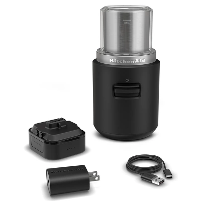 KitchenAid Go Cordless Blade Grinder Battery Included KBGR111: Stainless Steel, Dishwasher-Safe, Coffee & Spice Grinder 8 KitchenAid Go Cordless Blade Grinder Battery Included KBGR111: Stainless Steel, Dishwasher-Safe, Coffee & Spice Grinder - Image 6