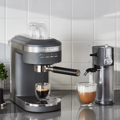 KitchenAid Automatic Milk Frother Attachment - Matte Charcoal Gray: Milk Steamer & Frother For Coffee, Dishwasher-Safe 9 KitchenAid Automatic Milk Frother Attachment - Matte Charcoal Gray: Milk Steamer & Frother For Coffee, Dishwasher-Safe - Image 7