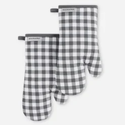 KitchenAid Gingham Oven Mitt 2-Pack Set, Charcoal Grey, 7"x13" 7 KitchenAid Gingham Oven Mitt 2-Pack Set, Charcoal Grey, 7"x13" -KitchenAid Shop GUEST 61e958fb bb14 423b 9df8 6bdbd4c45fe7