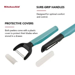 KitchenAid 2pk Peelers: Serrated Blade, Protective Cover, Dishwasher-Safe, Green, Plastic & Metal, Vegetable & Potato Peeler 10 KitchenAid 2pk Peelers: Serrated Blade, Protective Cover, Dishwasher-Safe, Green, Plastic & Metal, Vegetable & Potato Peeler -KitchenAid Shop GUEST 695a3784 6fb7 412e 8334 5aef826c7433