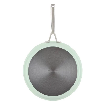 KitchenAid Hard Anodized 12.25" Nonstick Ceramic Frying Pan - Pistachio 9 KitchenAid Hard Anodized 12.25" Nonstick Ceramic Frying Pan - Pistachio - Image 7