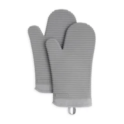 KitchenAid 2pk Silicone Ribbed Oven Mitts Gray: Heat Resistant Kitchen Textiles, Classic Pattern, 13" Length 13 KitchenAid 2pk Silicone Ribbed Oven Mitts Gray: Heat Resistant Kitchen Textiles, Classic Pattern, 13" Length -KitchenAid Shop GUEST 6fd5e250 35e1 4868 a304 82c7016277c8