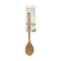 KitchenAid Bamboo Solid Spoon: Light Brown Wooden Cooking & Mixing Spoon, 12.8" Length, Hand Wash -KitchenAid Shop GUEST 7363ea3a c6e5 421f b22c ca5609a28bd5