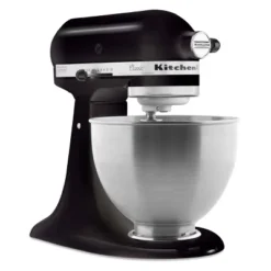 KitchenAid Classic Series 4.5qt Tilt-Head Stand Mixer - K45SSOB - Onyx Black: 10 Speeds, Metal, Dishwasher-Safe Parts