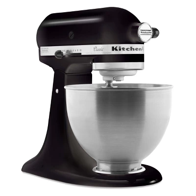 KitchenAid Classic Series 4.5qt Tilt-Head Stand Mixer - K45SSOB - Onyx Black: 10 Speeds, Metal, Dishwasher-Safe Parts 3 KitchenAid Classic Series 4.5qt Tilt-Head Stand Mixer - K45SSOB - Onyx Black: 10 Speeds, Metal, Dishwasher-Safe Parts