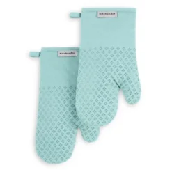 KITCHENAID Asteroid Oven Mitt 2-Pack Set, Mineral Water Aqua, 7"x12.5" -KitchenAid Shop GUEST 7517aa60 6c53 42b8 9f6f 3a3476db837b
