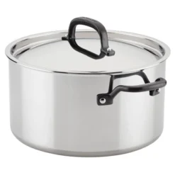 KitchenAid 5-Ply Clad Stainless Steel 8qt Stockpot With Lid -KitchenAid Shop GUEST 7a29323d 456f 44bd 9f53 c233ca2fd028