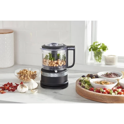 KitchenAid 3.5-Cup Food Chopper - Black Matte: 2 Speeds, Stainless Steel Blades, Dishwasher-Safe Parts, 240 Watts 5 KitchenAid 3.5-Cup Food Chopper - Black Matte: 2 Speeds, Stainless Steel Blades, Dishwasher-Safe Parts, 240 Watts - Image 3