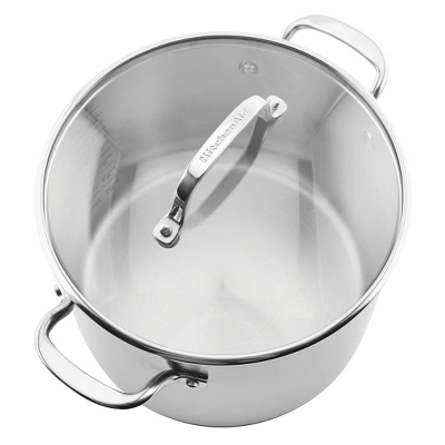 KitchenAid 3-Ply Base Stainless Steel 8qt Stockpot With Lid 12 KitchenAid 3-Ply Base Stainless Steel 8qt Stockpot With Lid - Image 10