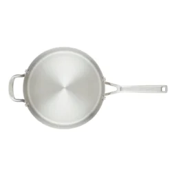 KitchenAid Stainless Steel 3-Ply Base 4.5qt Covered Deep Saute Pan With Helper Handle