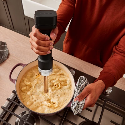 KitchenAid Go Cordless Hand Blender - Battery Sold Separately KHBRV00: Immersion Blender, 3 Speeds, Black Matte, Dishwasher-Safe 6 KitchenAid Go Cordless Hand Blender - Battery Sold Separately KHBRV00: Immersion Blender, 3 Speeds, Black Matte, Dishwasher-Safe - Image 4