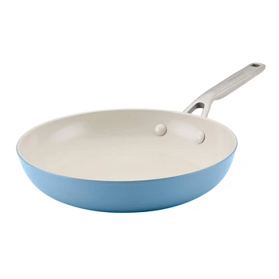 KitchenAid Hard Anodized 10" Nonstick Ceramic Frying Pan - Blue Velvet: Ceramic Skillet, Stainless Steel Handle 11 KitchenAid Hard Anodized 10" Nonstick Ceramic Frying Pan - Blue Velvet: Ceramic Skillet, Stainless Steel Handle - Image 9