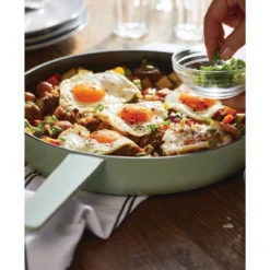 KitchenAid 12" Enameled Cast Iron Induction Skillet With Helper Handle And Pour Spouts Pistachio 22 KitchenAid 12" Enameled Cast Iron Induction Skillet With Helper Handle And Pour Spouts Pistachio -KitchenAid Shop GUEST 8705539a da72 448e bce7 9753c7eb5d6b