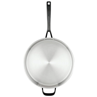 KitchenAid 5qt 5-Ply Clad Stainless Steel Induction Saute Pan With Lid: Dishwasher-Safe, Silver 10 KitchenAid 5qt 5-Ply Clad Stainless Steel Induction Saute Pan With Lid: Dishwasher-Safe, Silver - Image 8