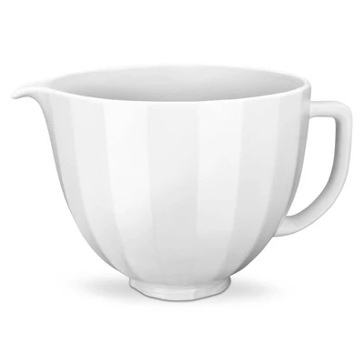 KitchenAid 5qt White Shell Ceramic Bowl - KSM2CB5 3 KitchenAid 5qt White Shell Ceramic Bowl - KSM2CB5