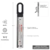KitchenAid Candy Thermometer Silver: Stainless Steel Analog Food & Baking Thermometer, 100-400°F, Clip Mount -KitchenAid Shop GUEST 8c59175a 6bfa 4f63 bbf9 532d3b8ecce7