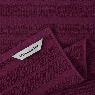 KITCHENAID Albany Kitchen Towel 4-Pack Set, Boysenberry Purple/White, 16"x26" 5 KITCHENAID Albany Kitchen Towel 4-Pack Set, Boysenberry Purple/White, 16"x26" - Image 3