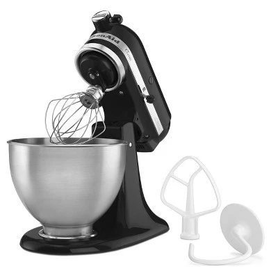 KitchenAid Classic Series 4.5qt Tilt-Head Stand Mixer - K45SSOB - Onyx Black: 10 Speeds, Metal, Dishwasher-Safe Parts 4 KitchenAid Classic Series 4.5qt Tilt-Head Stand Mixer - K45SSOB - Onyx Black: 10 Speeds, Metal, Dishwasher-Safe Parts - Image 2