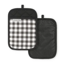 KitchenAid Gingham Pot Holder 2-Pack Set, Matte Black, 7"x10" 11 KitchenAid Gingham Pot Holder 2-Pack Set, Matte Black, 7"x10" -KitchenAid Shop GUEST 96b5d6d4 cb46 452b ac2f 93196ab6a750