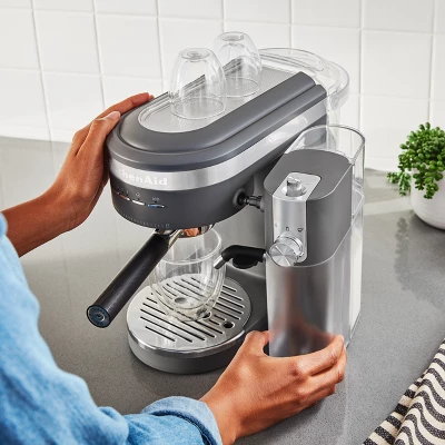 KitchenAid Automatic Milk Frother Attachment - Matte Charcoal Gray: Milk Steamer & Frother For Coffee, Dishwasher-Safe 7 KitchenAid Automatic Milk Frother Attachment - Matte Charcoal Gray: Milk Steamer & Frother For Coffee, Dishwasher-Safe - Image 5
