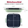 KitchenAid 11" Enameled Cast Iron Square Grill And Roasting Pan - Pistachio: Hand Wash, Electric & Gas Compatible 1 KitchenAid 11" Enameled Cast Iron Square Grill And Roasting Pan - Pistachio: Hand Wash, Electric & Gas Compatible -KitchenAid Shop GUEST 9c236dac 7ad0 43ae 91f6 7bbc0abb7c36