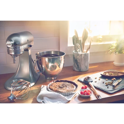 KitchenAid Artisan Series 5qt Tilt-Head 10-Speed Stand Mixer Contour Silver: 325W Metal, 1-Year Warranty, 5qt Capacity 5 KitchenAid Artisan Series 5qt Tilt-Head 10-Speed Stand Mixer Contour Silver: 325W Metal, 1-Year Warranty, 5qt Capacity - Image 3