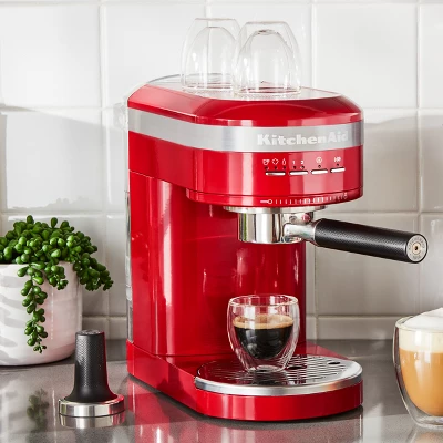KitchenAid Semi-Automatic Espresso Machine - Empire Red: 15 Bars Pressure, 47oz Capacity, Dishwasher-Safe Parts 6 KitchenAid Semi-Automatic Espresso Machine - Empire Red: 15 Bars Pressure, 47oz Capacity, Dishwasher-Safe Parts - Image 4