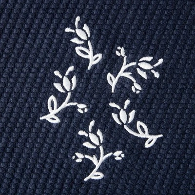 KITCHENAID Vintage Florals Collector Series Embroidered Kitchen Towel 3-Pack Set, Absorbent 100% Cotton, Dual-Purpose, Ink Blue, 18"x28" 6 KITCHENAID Vintage Florals Collector Series Embroidered Kitchen Towel 3-Pack Set, Absorbent 100% Cotton, Dual-Purpose, Ink Blue, 18"x28" - Image 4