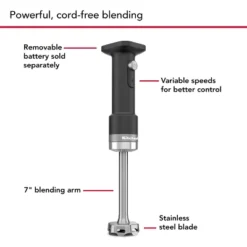 KitchenAid Go Cordless Hand Blender - Battery Included KHBRV71: Immersion Blender, 3 Speeds, Shaded Palm, BPA-Free -KitchenAid Shop GUEST af32286a 0e9f 48ae bb00 e857a507146e